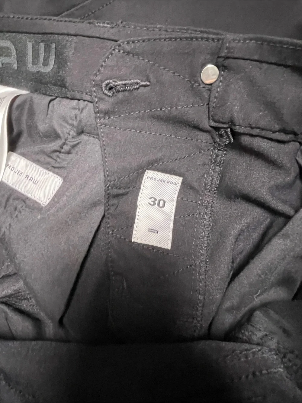 Projek Raw Mens Bungeeflex Cargo Pants black Classic Fit  144101 Size 30
